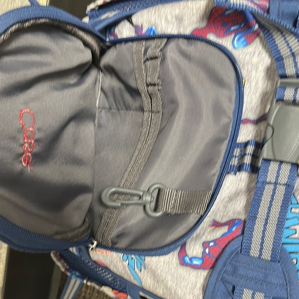 Spiderman Backpack Kids Superhero Backpack - Blue and Gray bookbag - Picture 5 of 6